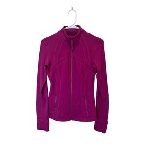 Lululemon Define Nulu Jacket Sz 6 Magenta Pink Zip Up - Nice, Light Lint